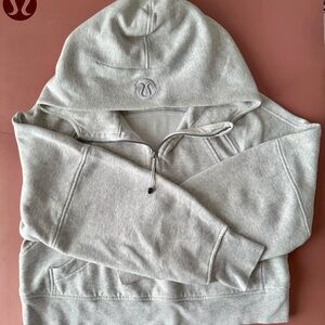 🩶 scuba half zip - size xs/s - light heathered gray 🩶